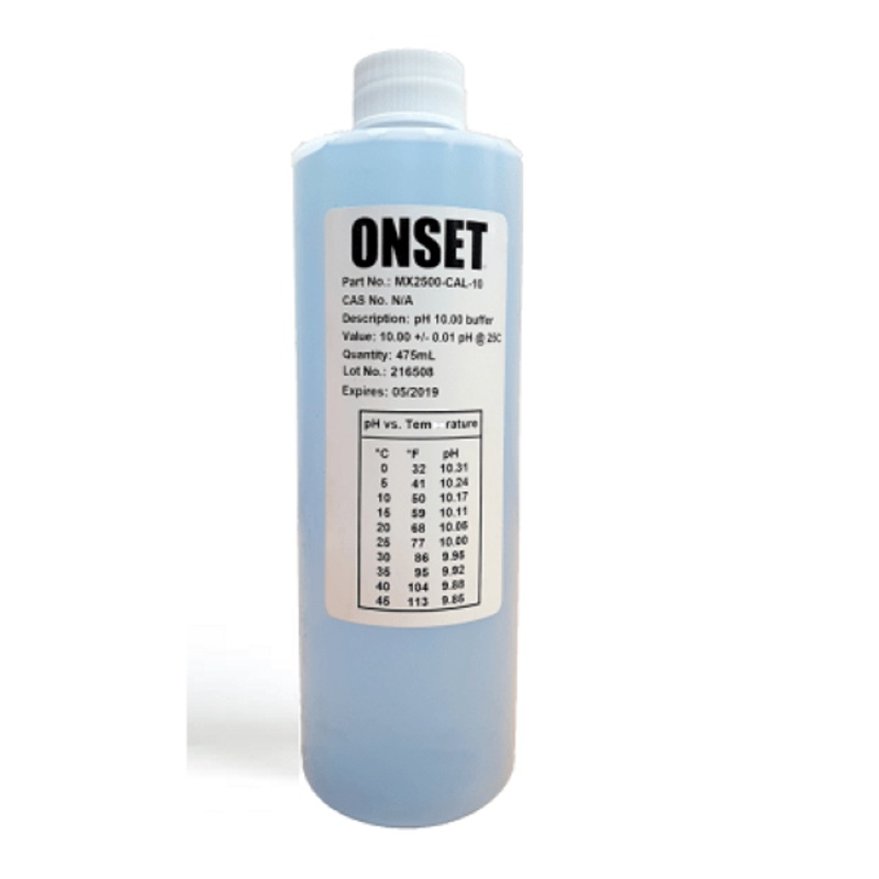 HOBO MX2500-CAL-10 Calibration Solution, pH 10.00, 475 mL