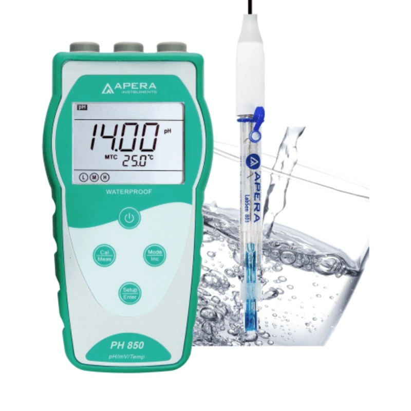PH850-PW Portable pH Meter for Pure Water (Drinking/RO/Distilled/Deionized Water), Equipped with LabSen 803 Electrode