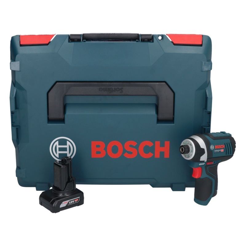 Atornillador de impacto a batera Bosch GDR 12V-105 Professional 12 V 105 Nm 1/4" + 1x batera 6.0 Ah + L-Boxx - sin cargador