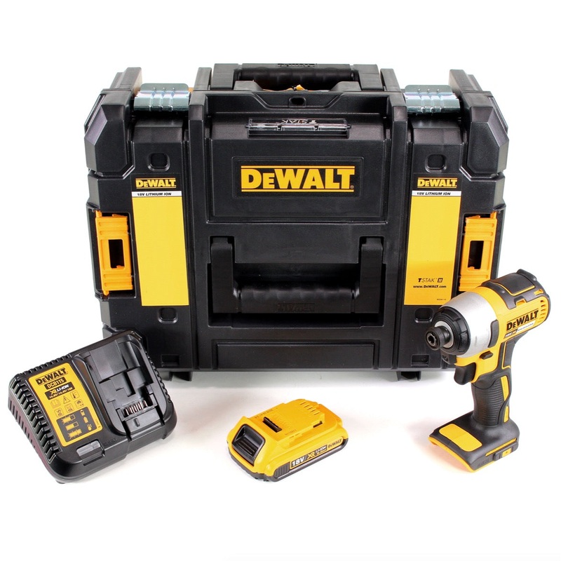 Atornillador de impacto DeWalt DCF 787 D1 18 V batera Li-Ion sin escobillas en maletn TSTAK II + 1x batera 2.0 Ah + cargador