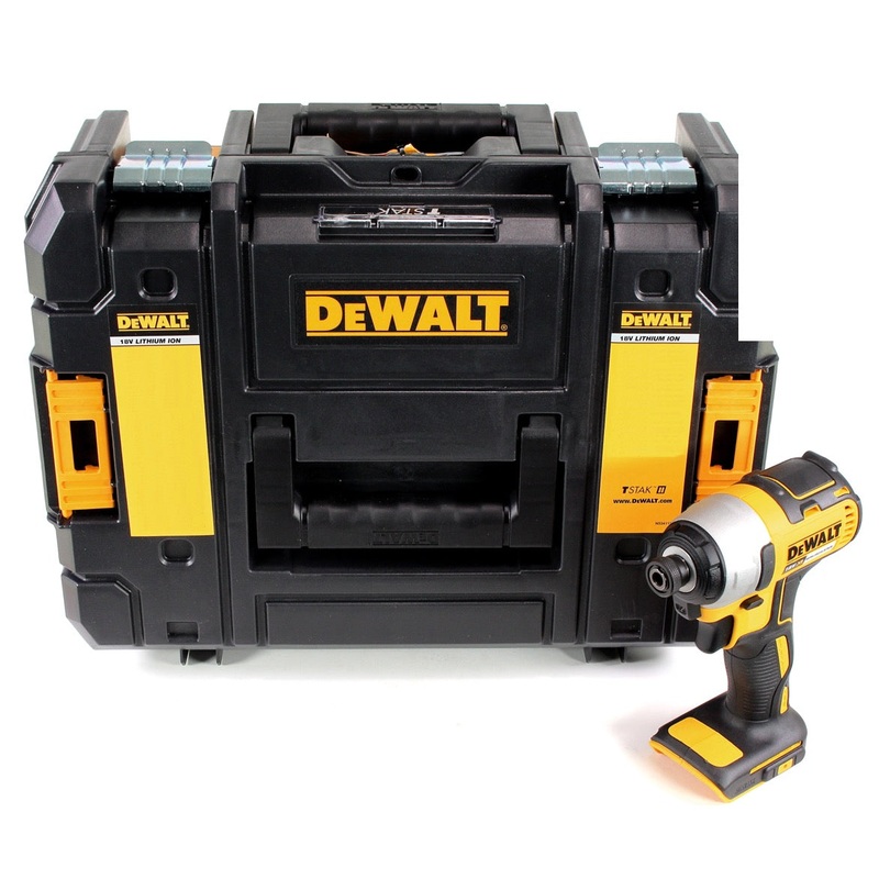 Atornillador de impacto inalmbrico DeWalt DCF 787 NT 18V 1/4" 170Nm Brushless Solo + TSTAK - sin batera, sin cargador