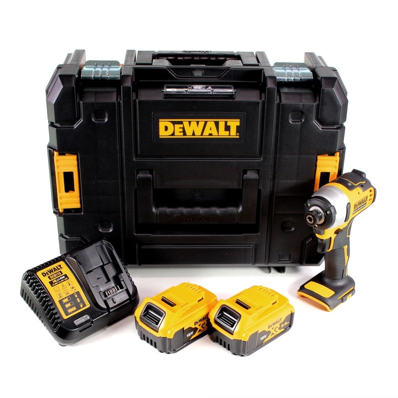 Atornillador de impacto inalmbrico DeWalt DCF 809 P2T 18 V Li-Ion sin escobillas en caja T-STAK + 2 bateras de 5,0 Ah + cargador