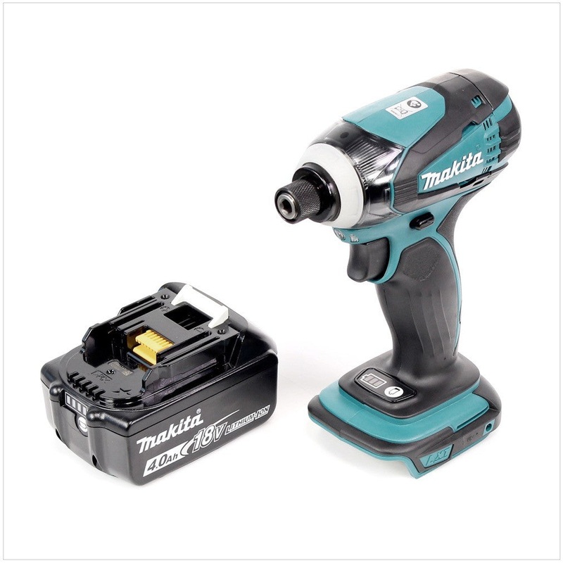 Atornillador de impacto inalmbrico Makita DTD 146 18V Li-ion con batera Makita BL 1840 B 18V - 4.0 Ah Li-ion