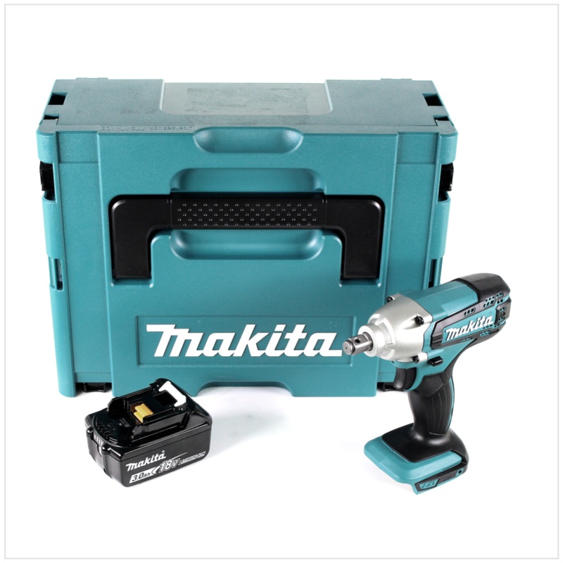 Atornillador de impacto inalmbrico Makita DTW 190 F1J 18V 190Nm + 1x batera 3.0Ah + Makpac - sin cargador