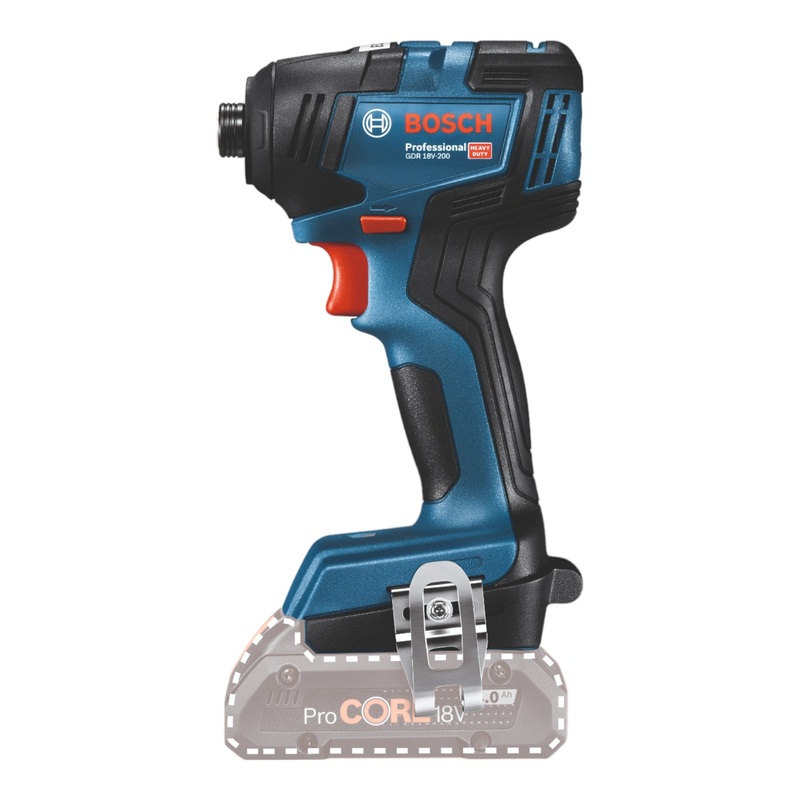 Bosch GDR 18V-200 Professional Atornillador de impacto rotativo inalmbrico 18 V 200 Nm sin escobillas (06019J2106) + L-Boxx - sin batera, sin cargador