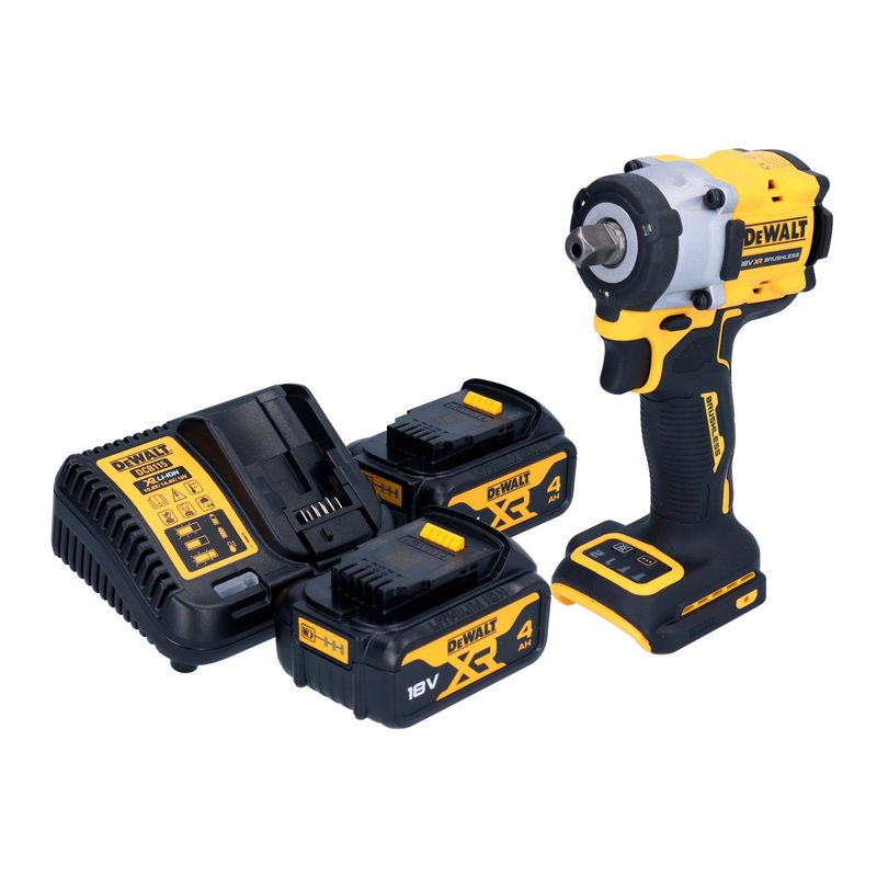 Llave de impacto a batera DeWalt DCF 922 M2 18 V 406 Nm 1/2" sin escobillas + 2x bateras 4,0 Ah + cargador