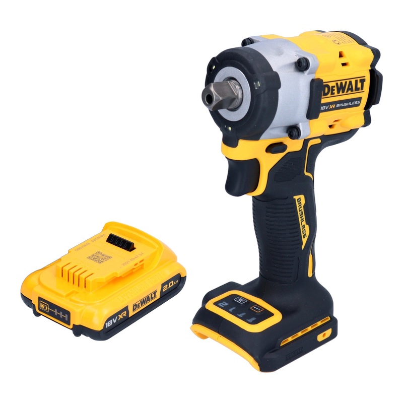Llave de impacto a batera DeWalt DCF 922 N 18 V 406 Nm 1/2" sin escobillas + 1x batera 2,0 Ah - sin cargador