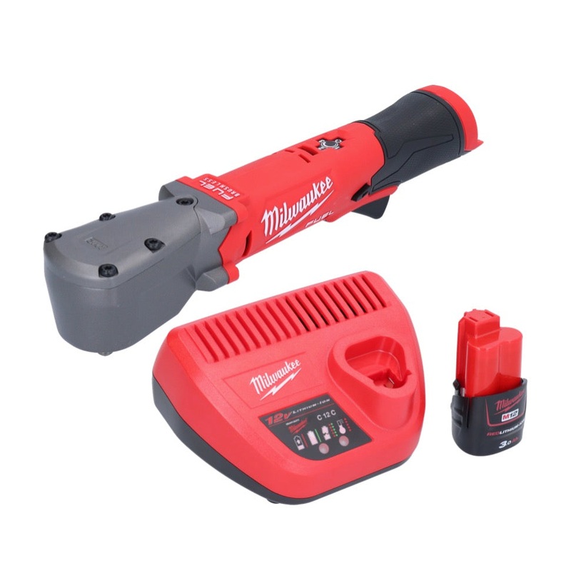 Milwaukee M12 FRAIWF38-301 llave de impacto angular a batera 12 V 3/4" 270 Nm sin escobillas + 1x batera 3,0 Ah + cargador