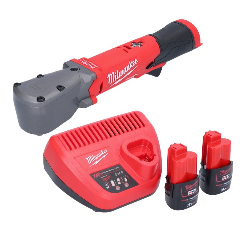 Milwaukee M12 FRAIWF38-302 llave de impacto angular a batera 12 V 3/4" 270 Nm sin escobillas + 2x bateras 3,0 Ah + cargador
