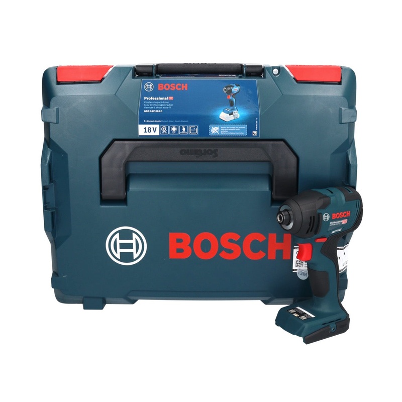 Atornillador de impacto a batera Bosch GDR 18V-210 C Professional 18 V 210 Nm 1/4" (06019J0101) + L-BOXX - sin batera, sin cargador