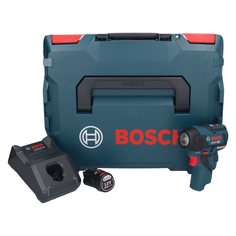 Atornillador de impacto a batera Bosch GDS 12V-115 Professional 12 V 115 Nm 3/8" brushless + 1x batera 2.0 Ah + cargador + L-Boxx