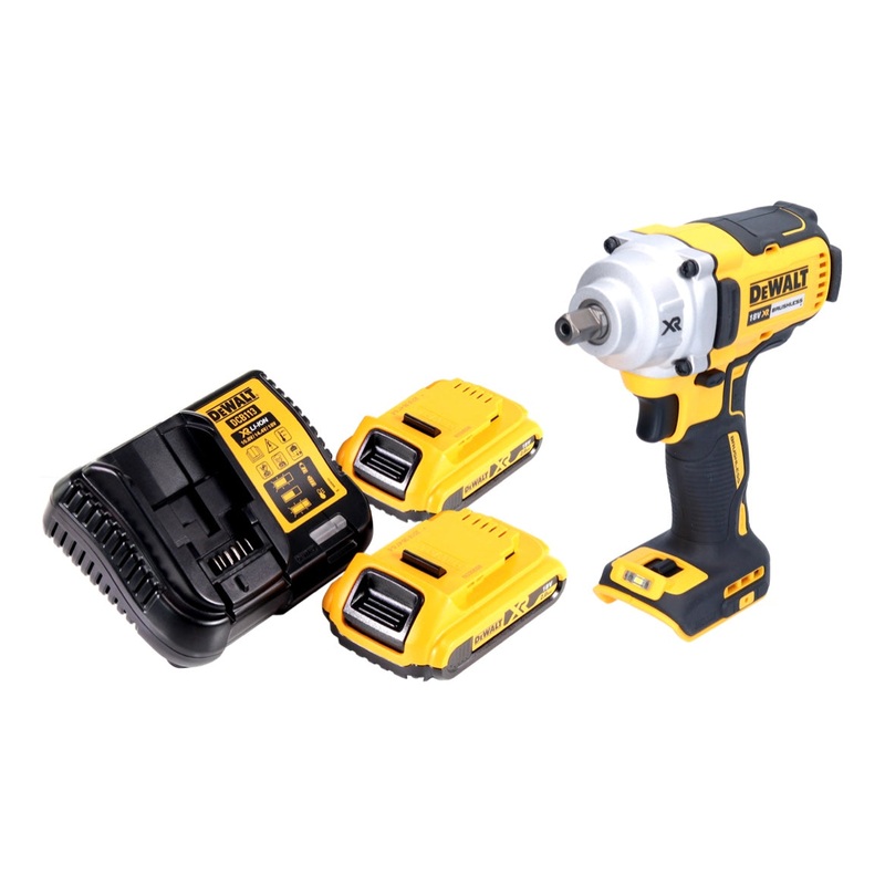 Atornillador de impacto a batera DeWalt DCF 894 D2 18 V 1/2" 447 Nm brushless + 2x batera 2.0 Ah + cargador