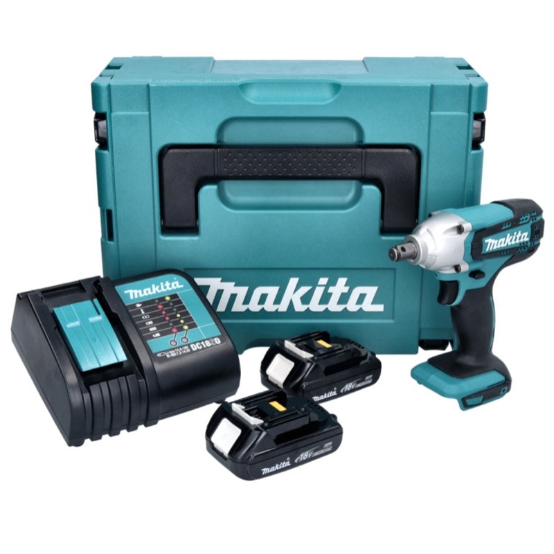 Atornillador de impacto a batera Makita DTW 190 SYJ 18 V 1/2" 190 Nm + 2x batera 1,3 Ah + cargador + Makpac