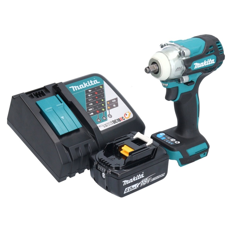 Atornillador de impacto a batera Makita DTW 302 RG1 18 V 300 Nm 3/8" brushless + 1x batera 6.0 Ah + cargador