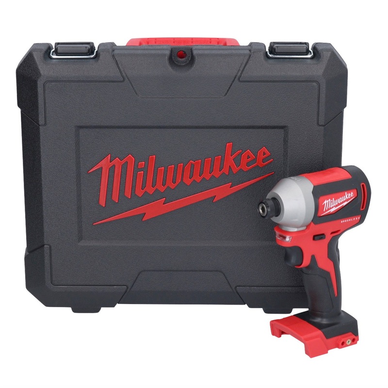 Atornillador de impacto a batera Milwaukee M18 CBLID-0C 18 V 180 Nm 1/4" brushless + maletn - sin batera, sin cargador