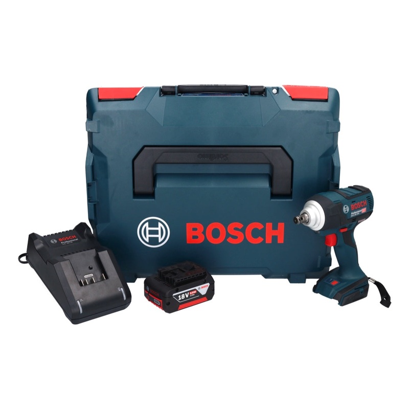 Atornillador de impacto inalmbrico Bosch GDS 18V-300 18 V 300 Nm 1/2" brushless + 1x batera 5.0 Ah + cargador + L-Boxx