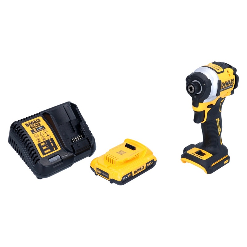 Atornillador de impacto inalmbrico DeWalt DCF 850 D1 18 V 205 Nm 1/4" brushless + 1x batera 2.0 Ah + cargador