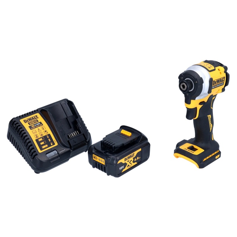 Atornillador de impacto inalmbrico DeWalt DCF 850 M1 18 V 205 Nm 1/4" brushless + 1x batera 4.0 Ah + cargador