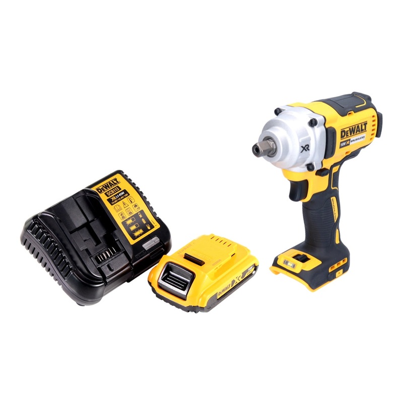 Atornillador de impacto inalmbrico DeWalt DCF 894 D1 18 V 1/2 "447 Nm sin escobillas + 1x batera 2.0 Ah + cargador