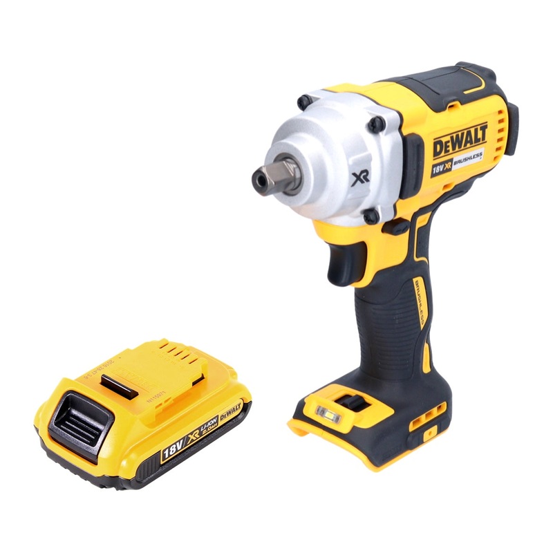 Atornillador de impacto inalmbrico DeWalt DCF 894 N 18 V 1/2 "447 Nm sin escobillas + 1x batera 2.0 Ah - sin cargador