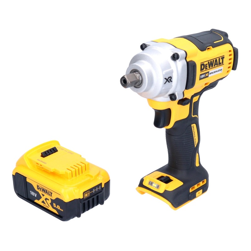 Atornillador de impacto inalmbrico DeWalt DCF 894 N 18 V 1/2 "447 Nm sin escobillas + 1x batera 5.0 Ah - sin cargador