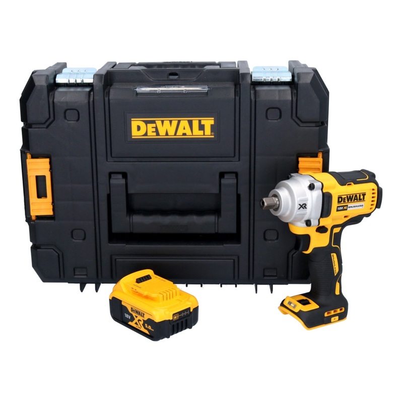 Atornillador de impacto inalmbrico DeWalt DCF 894 NT 18 V 1/2 "447 Nm sin escobillas + 1x batera 5.0 Ah + TSTAK - sin cargador