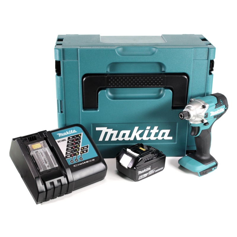 Atornillador de impacto inalmbrico Makita DTD 156 RG1J 18V 155Nm + 1x batera 6.0Ah + cargador + Makpac