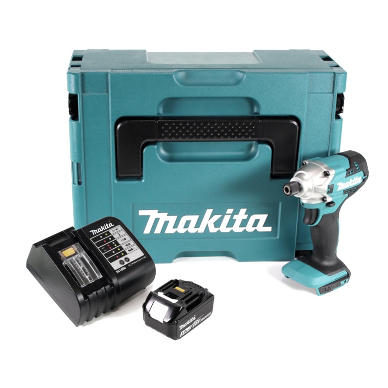 Atornillador de impacto inalmbrico Makita DTD 156 SF1J 18V 155Nm + 1x batera 3.0Ah + cargador + Makpac