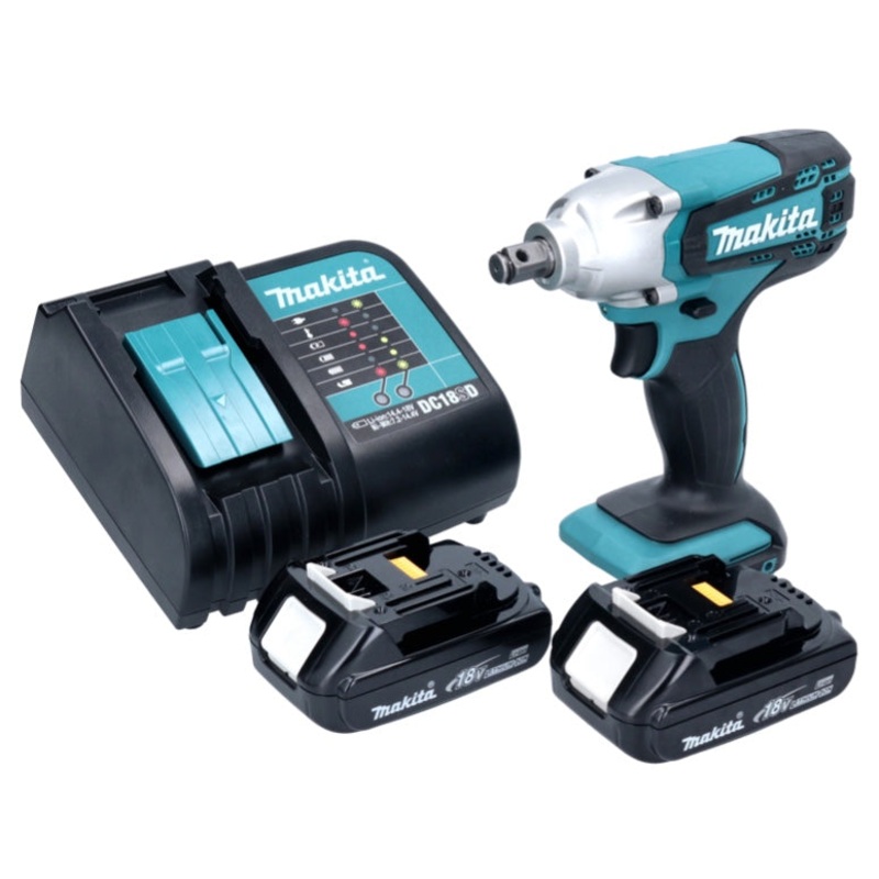 Atornillador de impacto inalmbrico Makita DTW 190 SY 18 V 1/2 "190 Nm + 2x batera 1.3 Ah + cargador