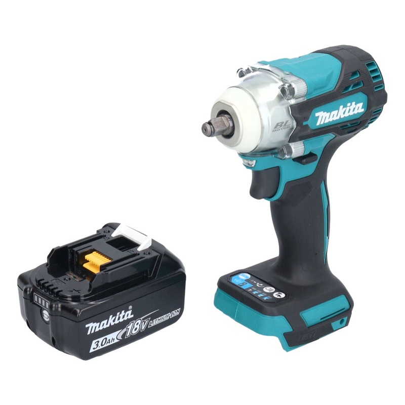 Atornillador de impacto inalmbrico Makita DTW 302 F1 18 V 300 Nm 3/8" sin escobillas + 1x batera 3.0 Ah - sin cargador