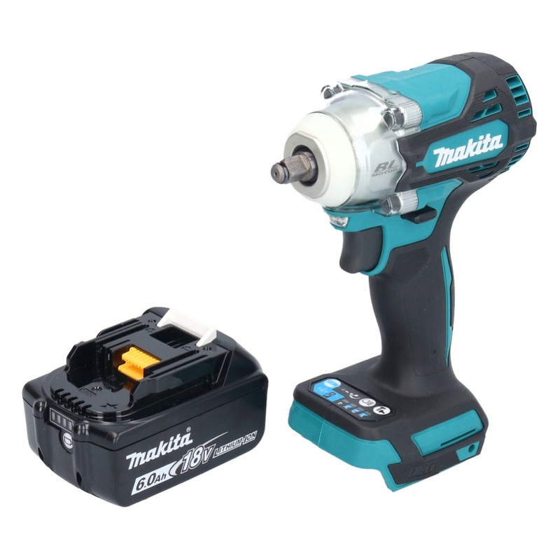 Atornillador de impacto inalmbrico Makita DTW 302 G1 18 V 300 Nm 3/8" sin escobillas + 1x batera 6.0 Ah - sin cargador