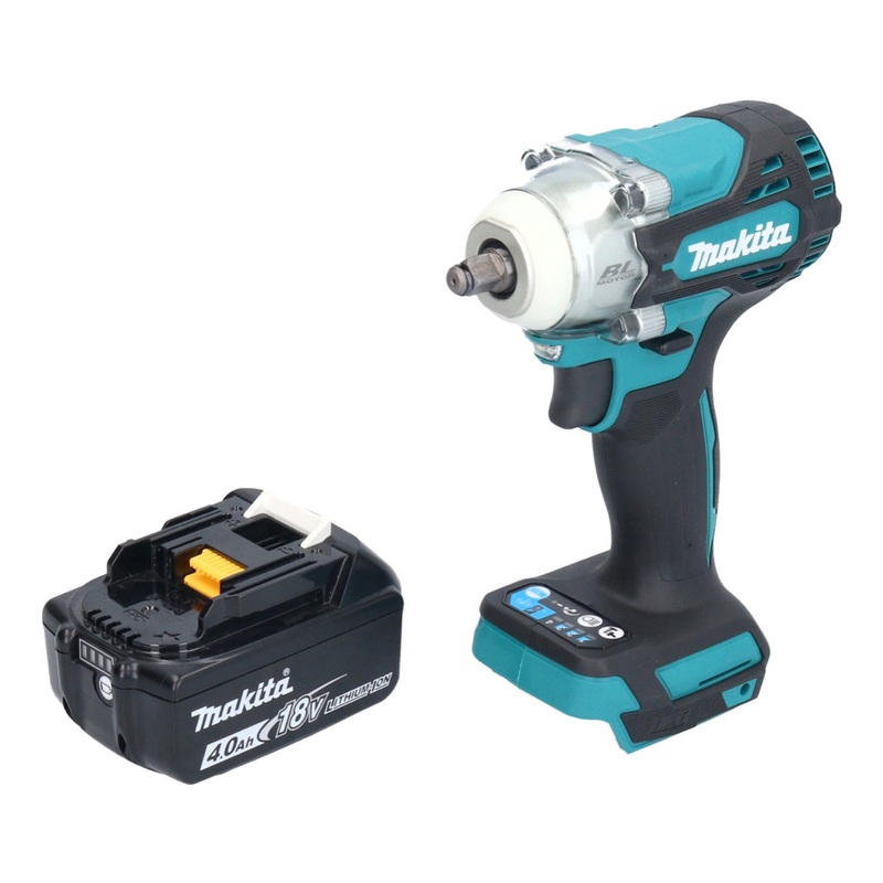 Atornillador de impacto inalmbrico Makita DTW 302 M1 18 V 300 Nm 3/8" sin escobillas + 1x batera 4.0 Ah - sin cargador