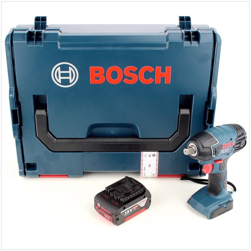 Atornillador de impacto a batera Bosch GDS 18 V-LI Professional con L-Boxx y 1 batera GBA de 6 Ah