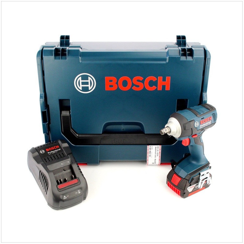 Atornillador de impacto inalmbrico Bosch GDS 18 V-EC 250 18V 250Nm sin escobillas + 1x batera 6,0Ah + cargador + L-Boxx