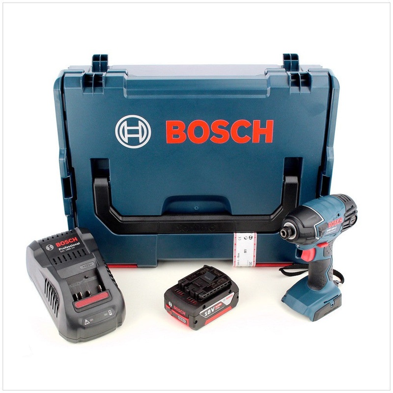 Bosch GDR 18 V-LI Atornillador de impacto a batera de 18 V en L-Boxx, cargador rpido y 1 batera GBA de 6 Ah