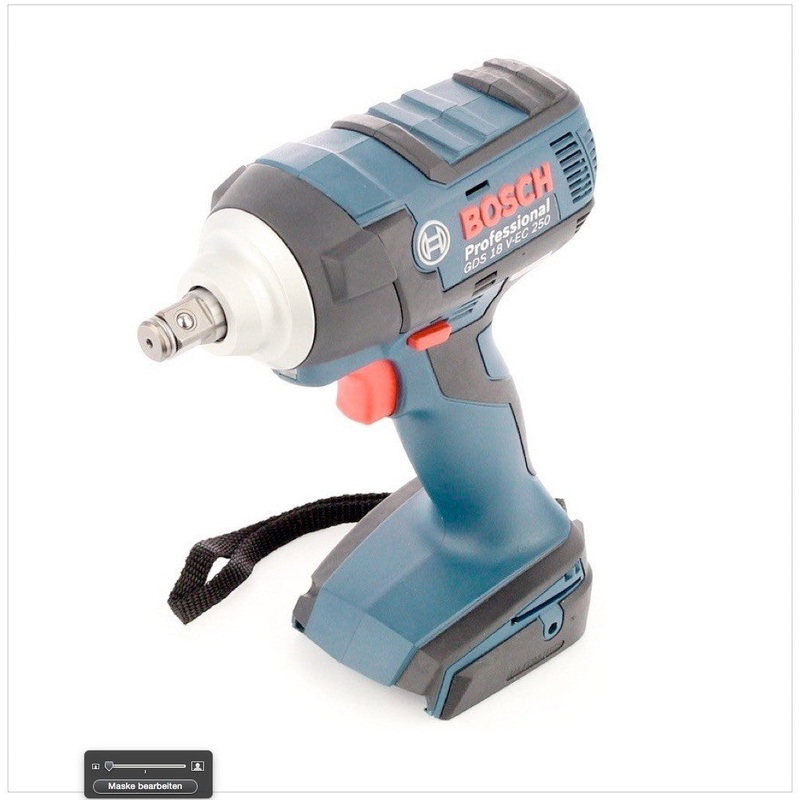 Bosch GDS 18 V-EC 250 Professional atornillador de impacto giratorio a batera sin escobillas + 1 x batera GBA 18 V 5 Ah sin cargador sin estuche