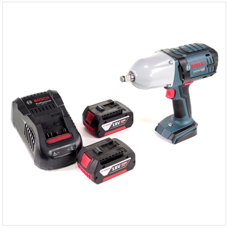 Atornillador de impacto inalmbrico Bosch GDS 18 V-LI HT 18V 650Nm 1/2" + 2x bateras 4,0Ah + cargador