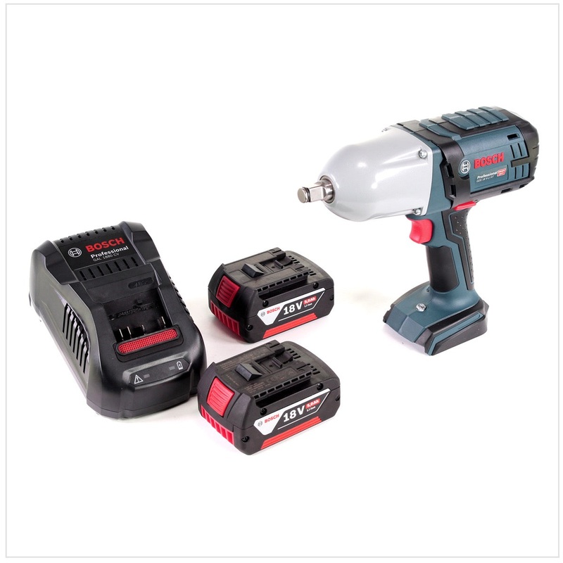 Atornillador de impacto inalmbrico Bosch GDS 18 V-LI HT 18V 650Nm 1/2" + 2x bateras 5.0Ah + cargador