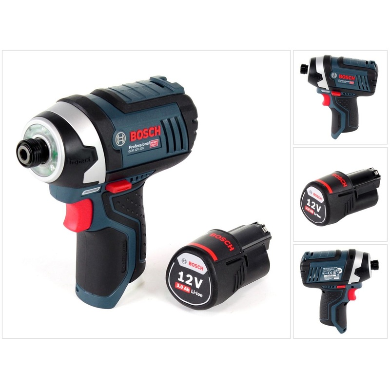 Bosch GDR 12V-105 llave de impacto rotativa a batera 12V 105Nm 1/4" + 1x batera 3,0 Ah - sin cargador