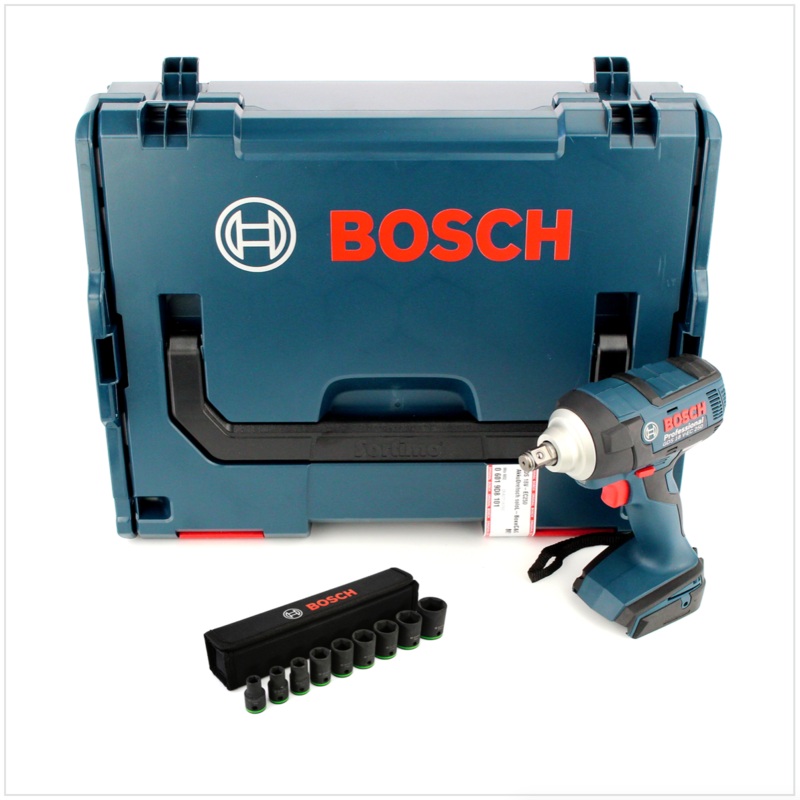 Bosch GDS 18 V-EC 250 atornillador de impacto inalmbrico 18V 250Nm solo sin escobillas + inserto de llave de vaso + L-Boxx