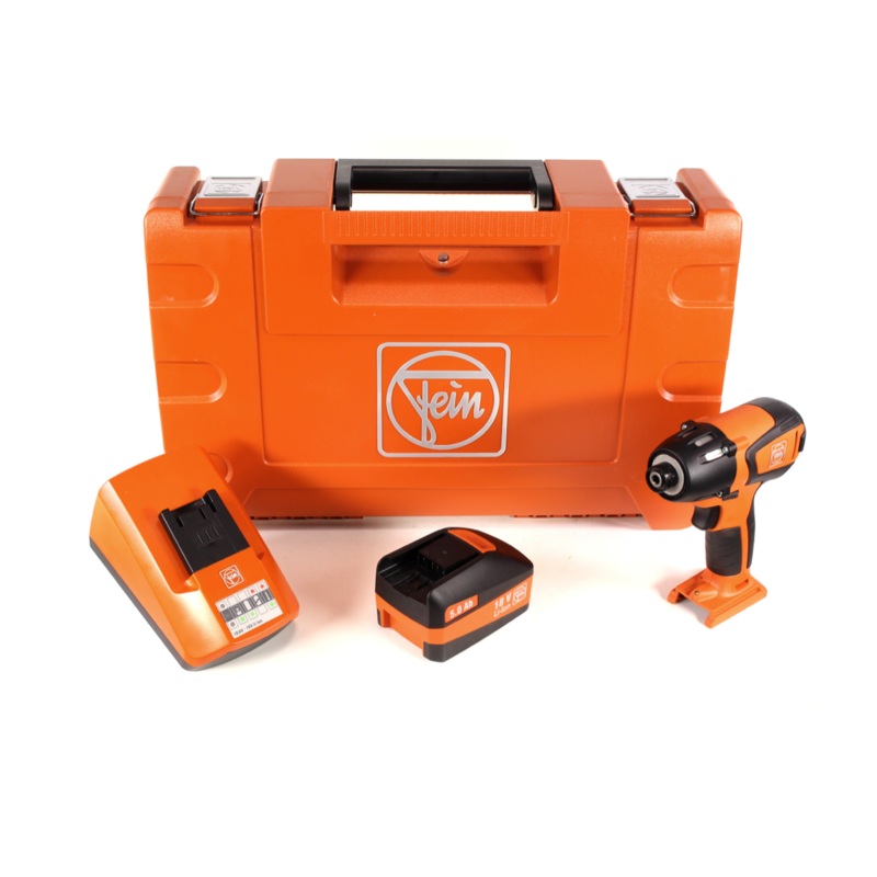 Atornillador de impacto a batera sin escobillas FEIN ASCD 18-200 W4 18 V Li-Ion + 1 batera de 5,0 Ah + cargador en maletn