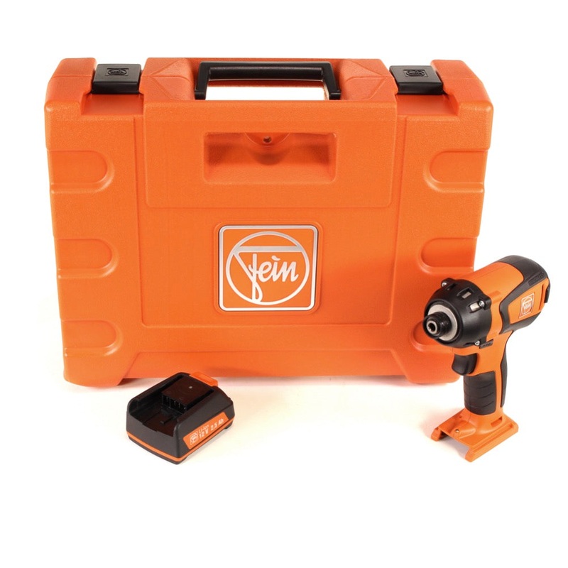 Atornillador de impacto con batera de iones de litio FEIN ASCD 12-150 W4C Brushless en maletn de herramientas + 1 batera de 2,5 Ah