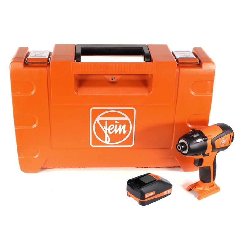 Atornillador de impacto a batera FEIN ASCD 18-200 W4 210 Nm 18 V (71150764000) en maletn con batera de 3,0 Ah - sin cargador