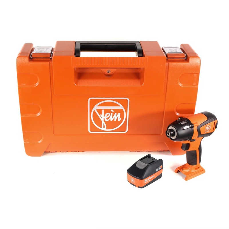 Atornillador de impacto a batera FEIN ASCD 18-200 W4 210 Nm 18V (71150764000) juego en maletn con batera de alta potencia de 5,2 Ah - sin cargador