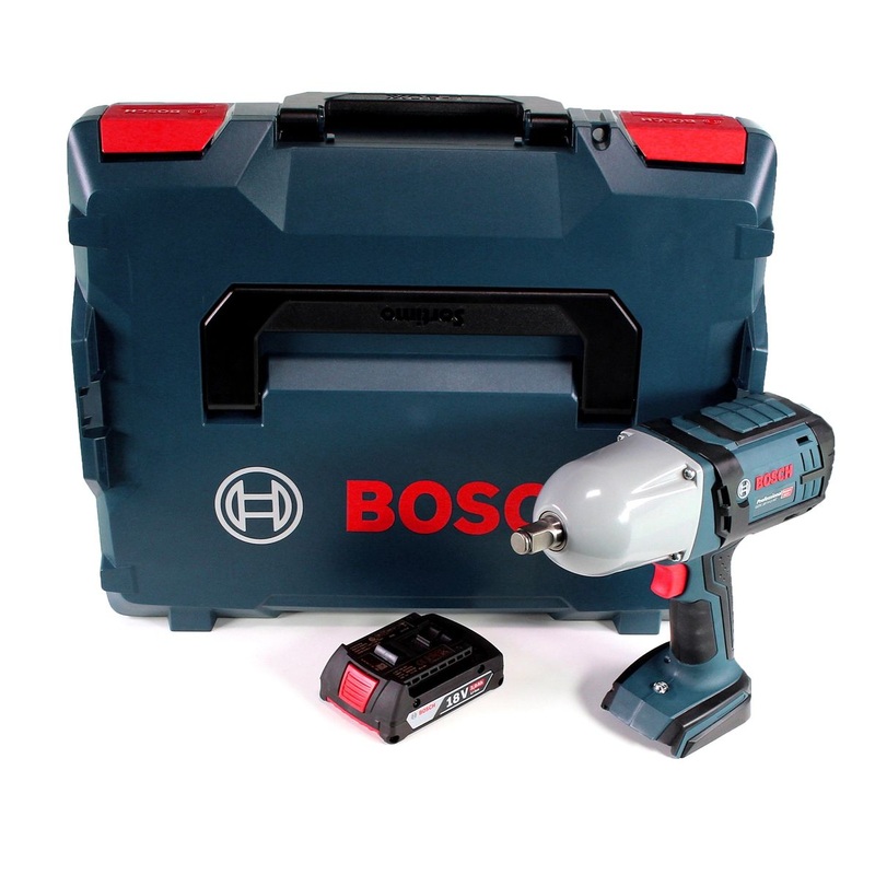 Atornillador de impacto inalmbrico Bosch GDS 18V-LI HT 18V 650 Nm (06019B1302) con batera de 2,0 Ah en L-Boxx - sin cargador