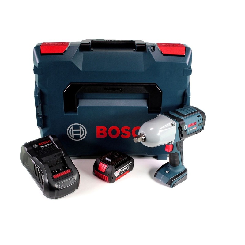 Atornillador de impacto inalmbrico Bosch GDS 18V-LI HT 18V 650 Nm (06019B1302) con batera de 3,0 Ah y cargador en L-Boxx