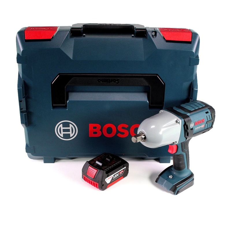 Atornillador de impacto inalmbrico Bosch GDS 18V-LI HT 18V 650 Nm (06019B1302) con batera de 4,0 Ah en L-Boxx - sin cargador