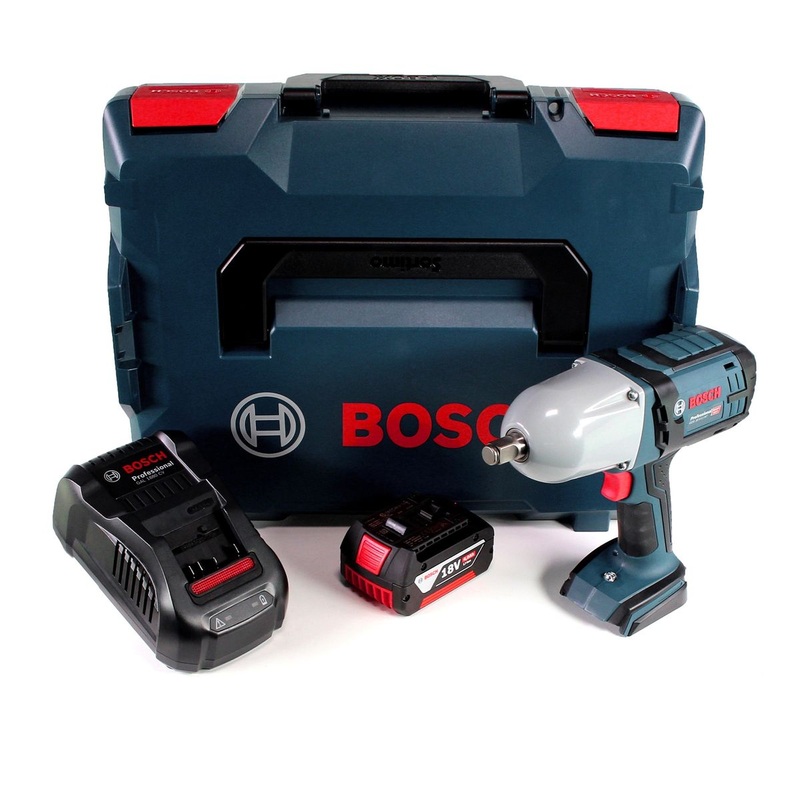 Atornillador de impacto inalmbrico Bosch GDS 18V-LI HT 18V 650 Nm (06019B1302) con batera de 4,0 Ah y cargador en L-Boxx