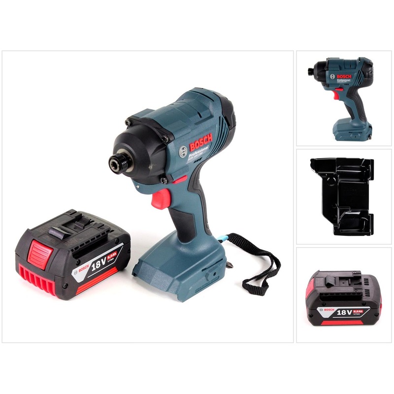 Bosch GDR 18 V-160 llave de impacto rotativa a batera 18V 1/4" + 1x batera 6,0Ah + inserto - sin L-Boxx, sin cargador