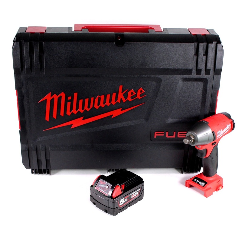 Milwaukee M18 FIWF12-501 llave de impacto inalmbrica 1/2" 18V 300Nm + 1x batera 5.0Ah en caja HD - sin cargador